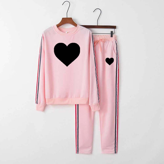 Multi-Stripe Style Winter 2-Pcs Tracksuit For Her.