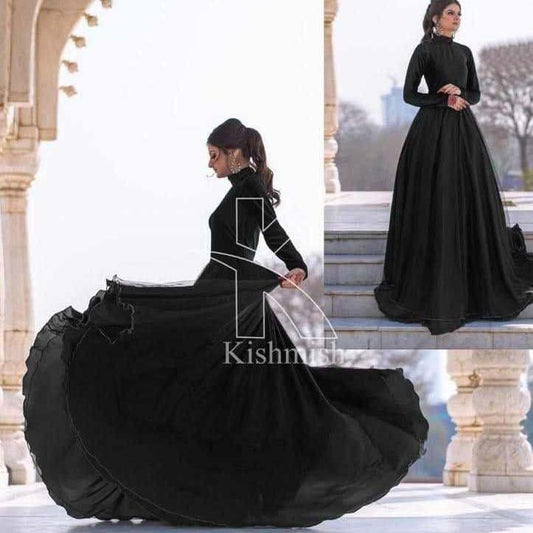 Heavy Flair Velvet Organza Winter Long Maxi For Her.